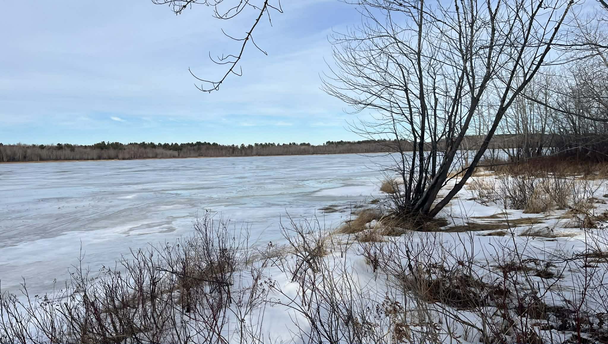 Coy Lake is beautiful in the winter