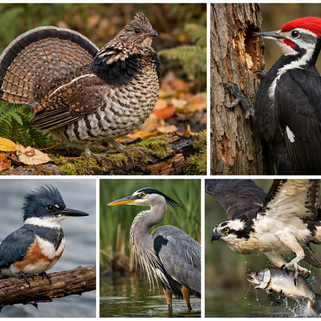 Bird species at Coy Lake Camping
