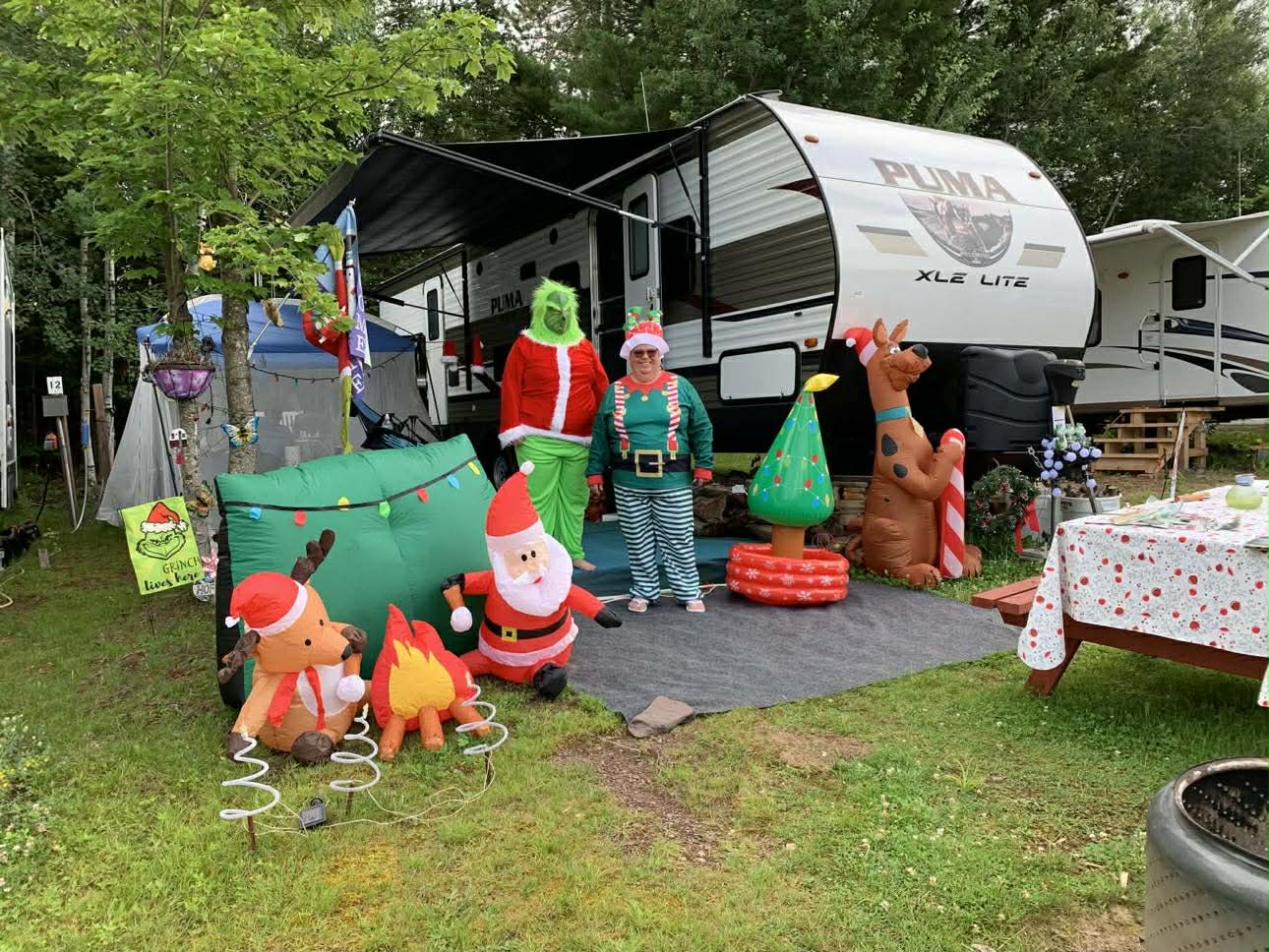 Christmas in July at Coy Lake Camping